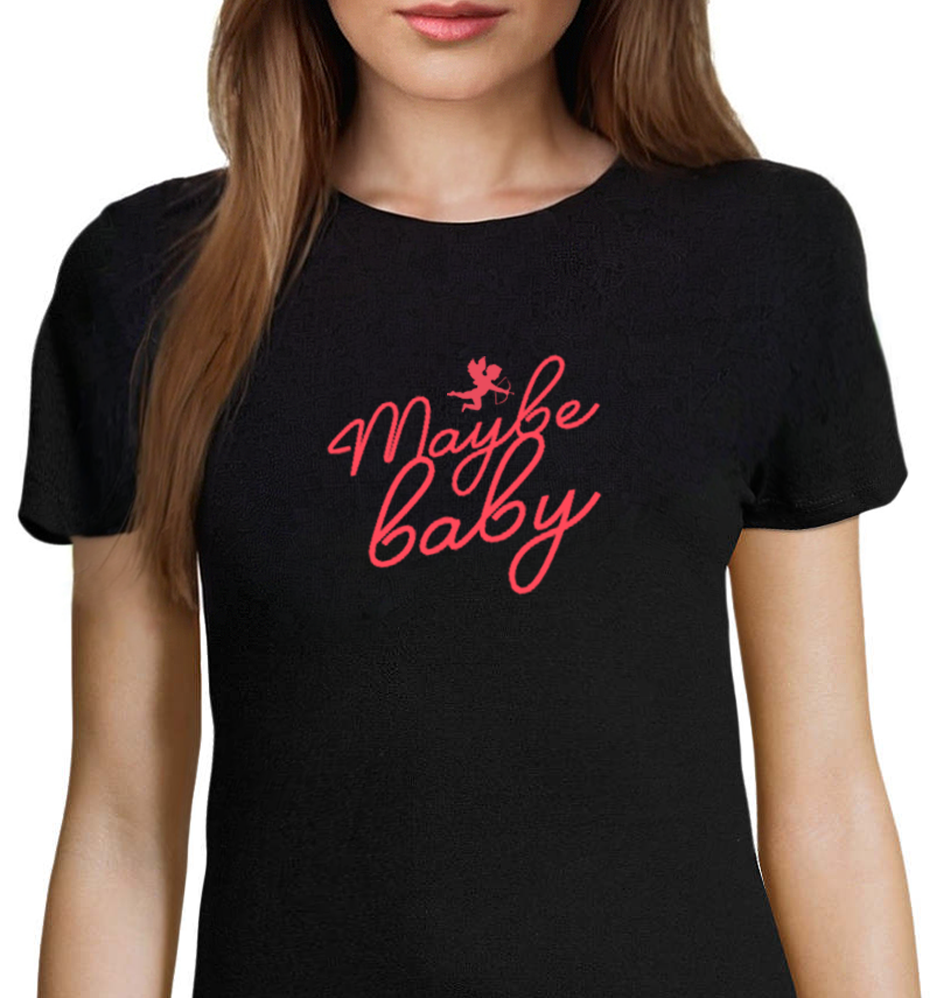 Czarny bawełniany t-shirt Maybe Baby