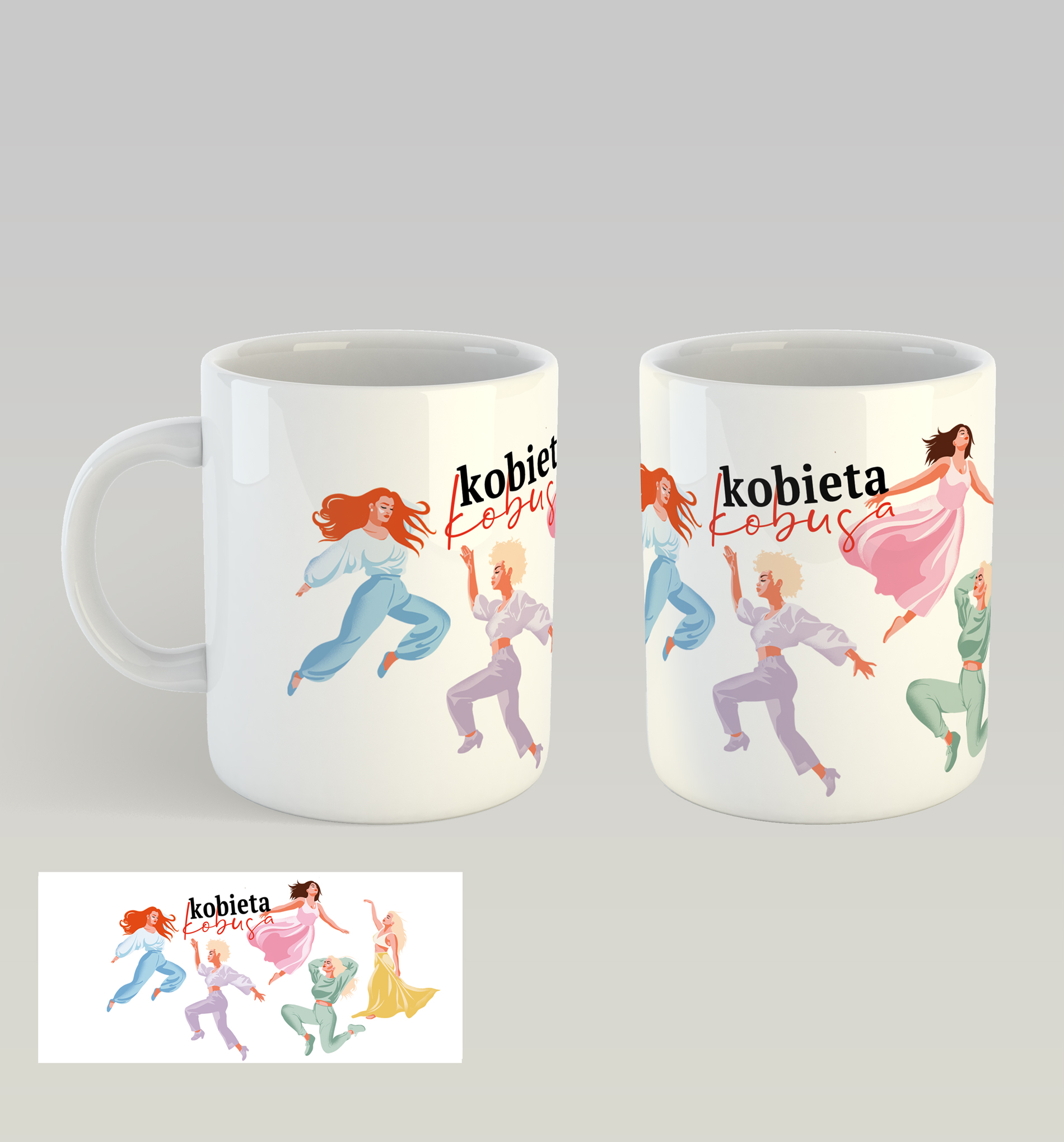 Kobieta Kobusa #2 - Kubek ceramiczny 330 ml
