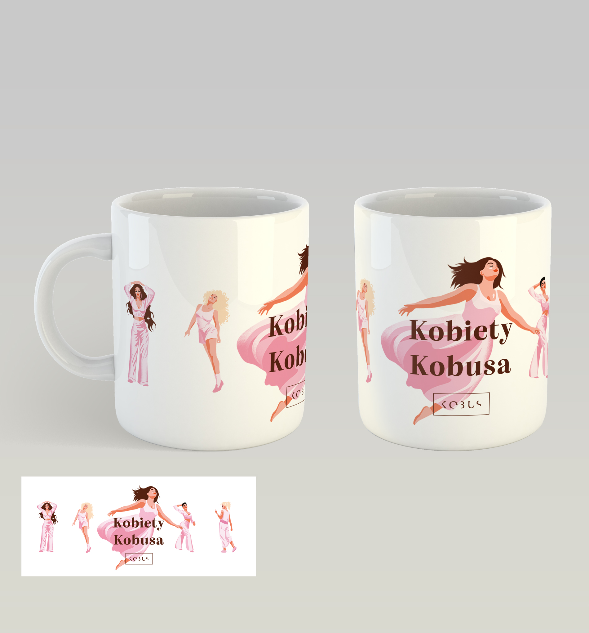 Kobieta Kobusa - Kubek ceramiczny 330 ml